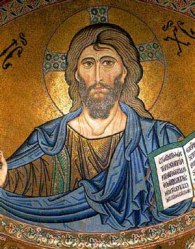 Christ Mosaic Cefalu Sicily 12th Century